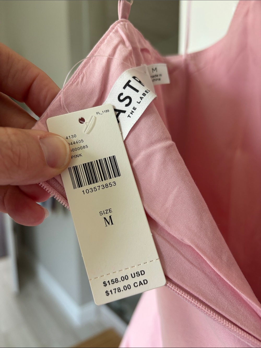 NWT Anthropologie ASTR The Label Tionna Sleeveless Bubble Mini Dress size M PINK - Picture 9 of 12